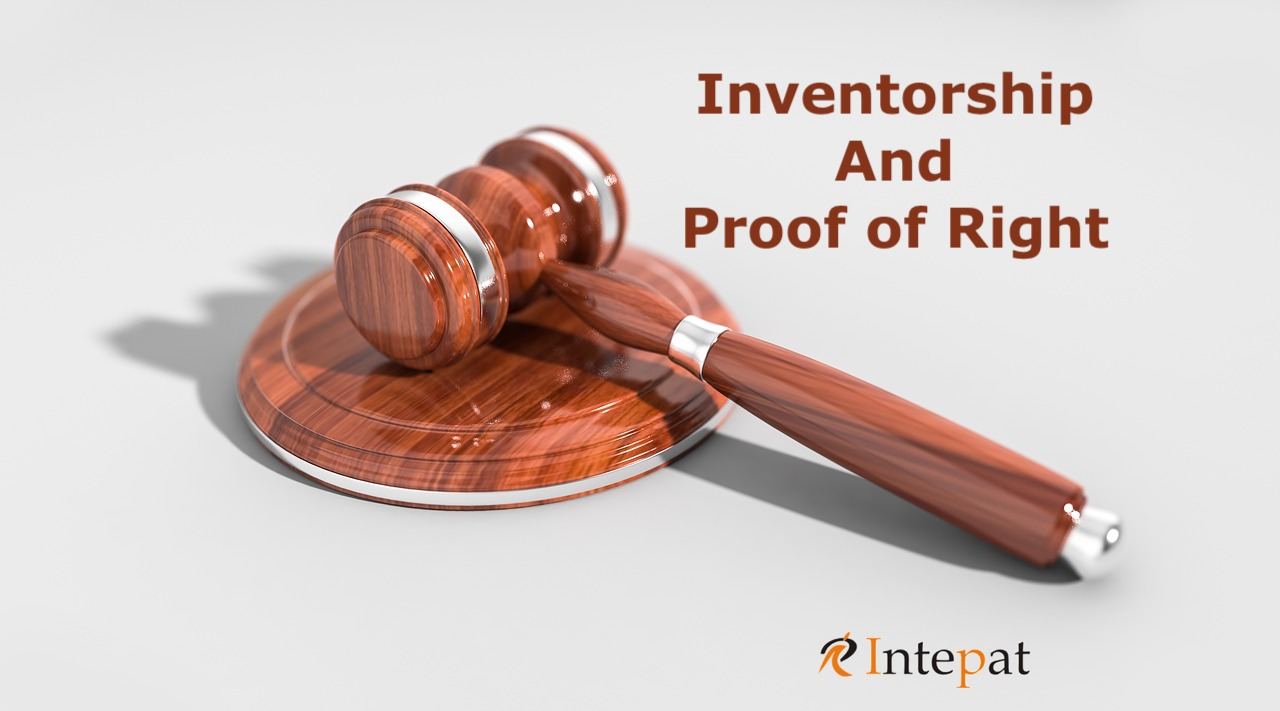 Inventorship and Proof of Right