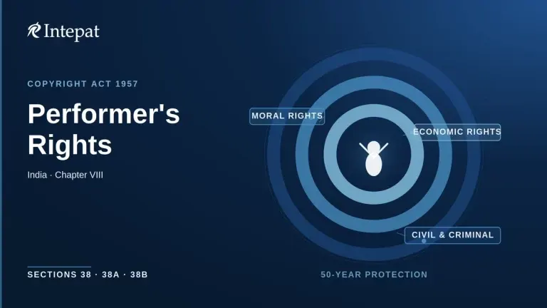 Performer’s Rights in India: What the Law Actually Protects