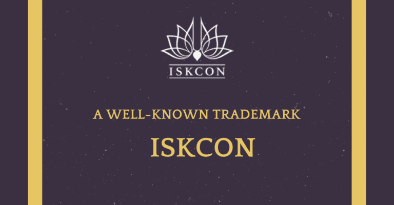 A Well-Known Trademark – ISKCON