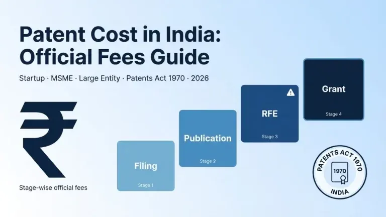 Patentkosten in Indien (2026): Umfassender Leitfaden zu amtlichen Gebühren und Entgelten