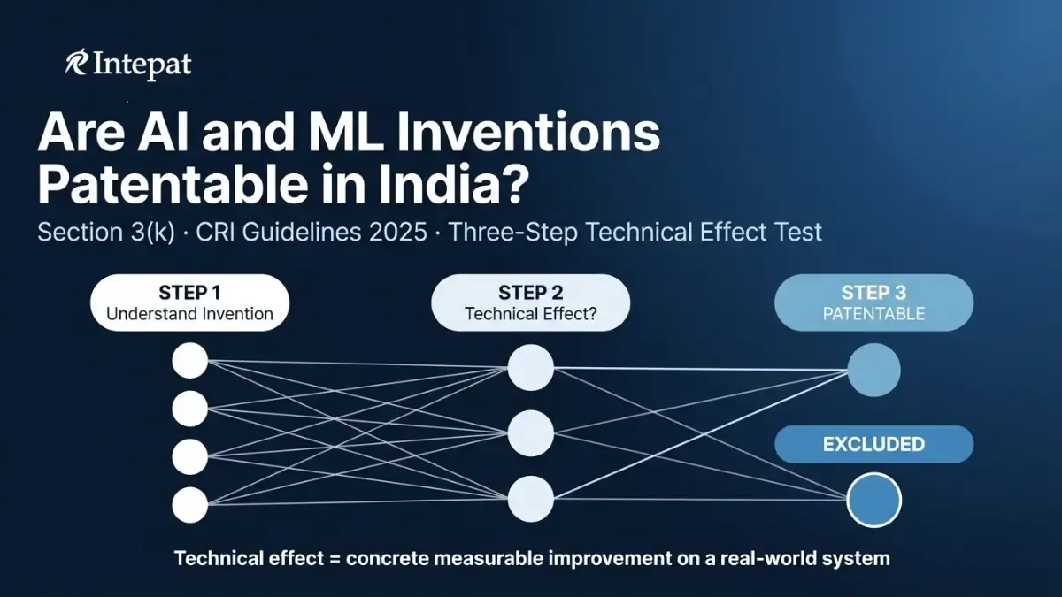 Are AI and Machine Learning Inventions Patentable in India? (2026 Guide)